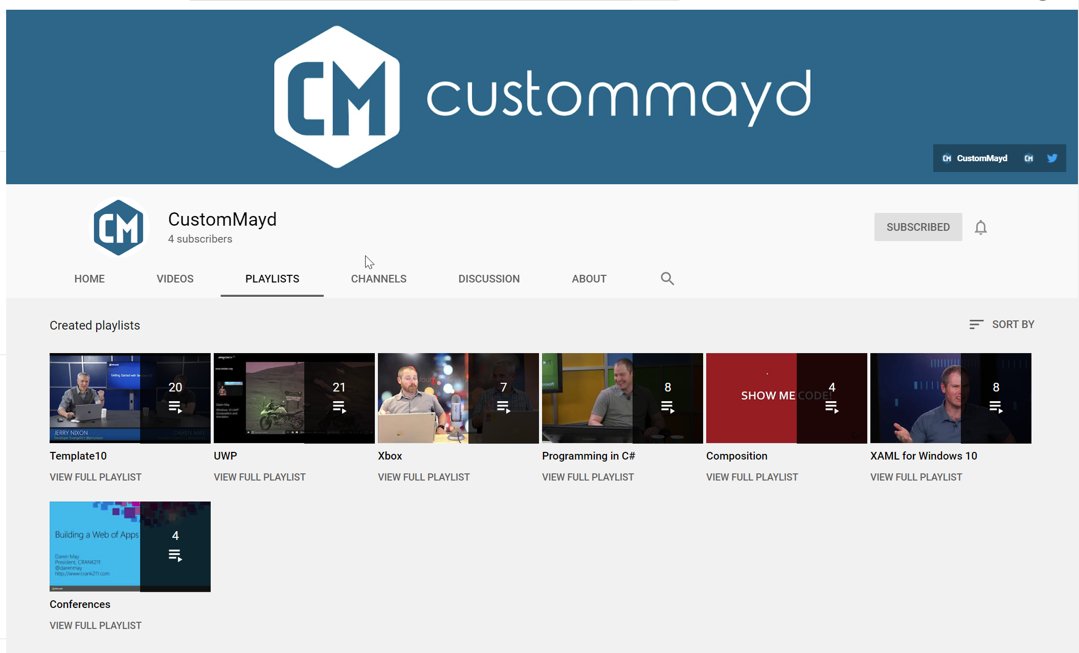 CustomMayd YouTube Channel